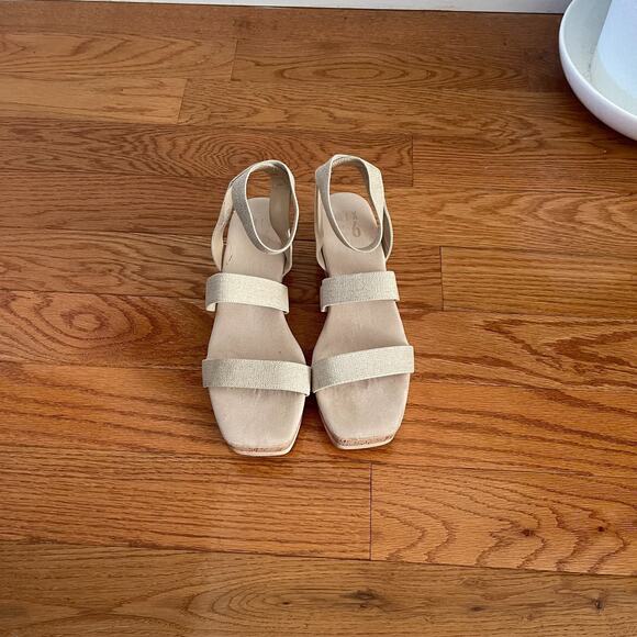 Mix No. 6 Ramila Sandals Womens 9M Natural Canvas Casual Summer Shoes - Picture 2 of 7